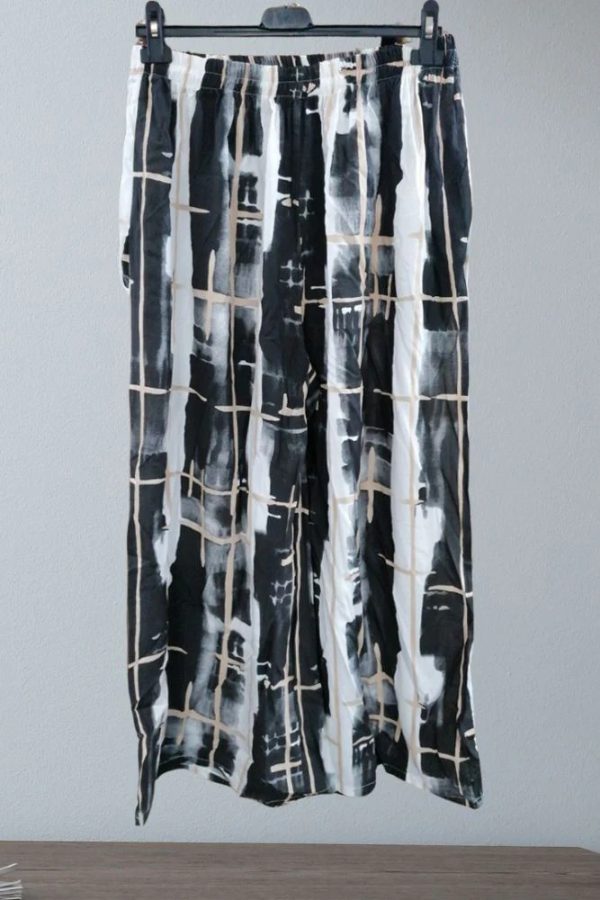 Tie Dye Print Wide Leg Palazzo