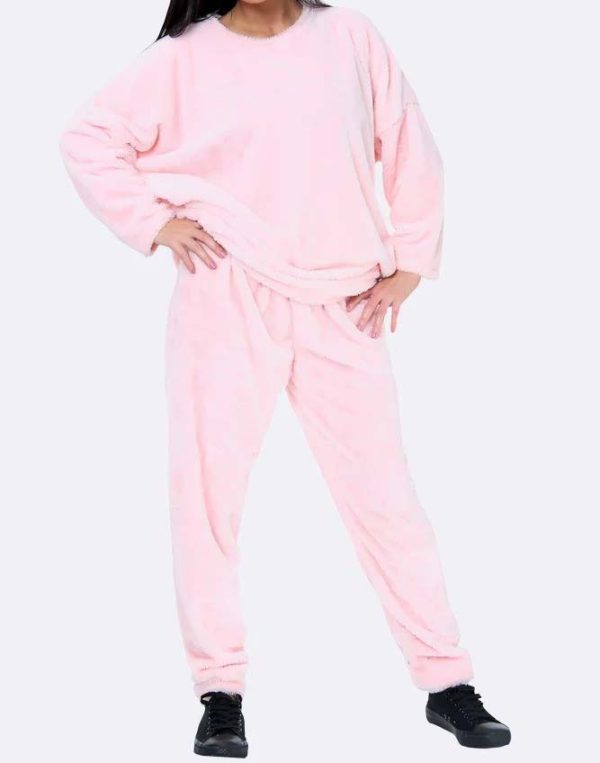 Italian Fluffy Faux Fur Loungewear Set